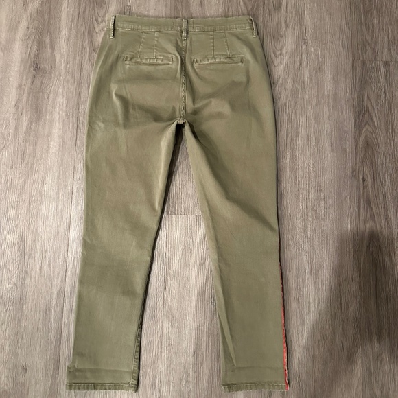 FRAME Olive Side Stripe Trouser Pant Sz 26 NEW $428!! - Picture 5 of 6